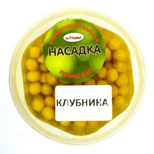 Горох насадка, Art Fishing, банку, 250мл, смак Полуниця